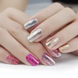 Giltter УФ гель лак для ногтей Краски Soak Off Lucky лак Гибридный Лаки Bling Gelpolish Monasi красочные Маникюр Книги по искусству лак