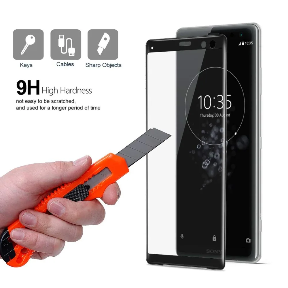 

3D Full Coverage Tempered Glass for SONY Xperia X XP XZ XZS XZ1 XZ2 XZ3 XZ1 COMPACT XZ XZ2 PREMIUM XA XA1 Plus Screen Protector