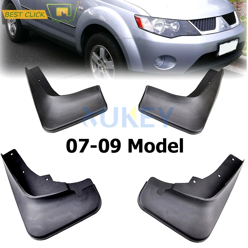 

Front Rear Molded Car Mud Flaps For Mitsubishi Outlander 2007 2008 2009 Mudflaps Splash Guards Mud Flap Mudguards Fender