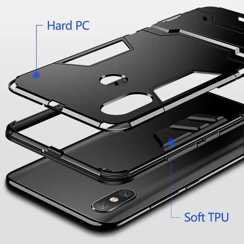 Гибридный бронированный чехол с подставкой и подставкой для LG V30 Q6, мягкий ТПУ+ Жесткий ПК ударопрочный чехол для iPhone 11 XS MAX XR для huawei