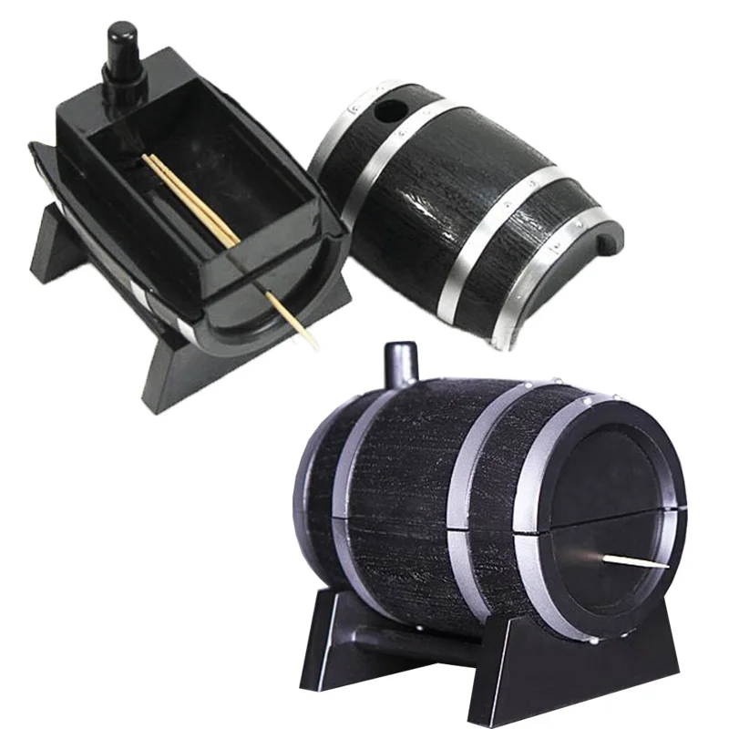 Buy 2018 Hot Plastic Toothpicks Holder Oak Wine Barrel