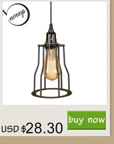 Элегантная металлическая Проводная Подвесная лампа в стиле ретро/простая лампа Эдисона для кухонных огней, гостиной, столовой, магазина/Кофейни/офиса
