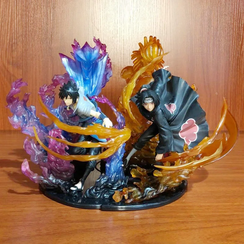 

Good PVC FiguartsZero Relation Flame Sasuke Itachi Uchiha Action Figure Anime Naruto Big Model Toy Collectible Gift New