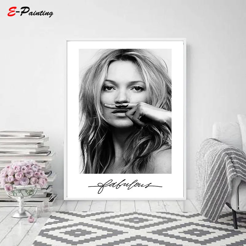 Усов Kate Wall Art Модный постер модель Печать сказочная Цитата Звездный Декор для