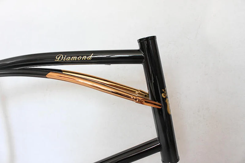 Sale Reynolds 525 Chrome molybdenum steel 20 inch  BXW  Bike frame Copper plated frame DIY  bike frame touring bicycle frame 46cm 9