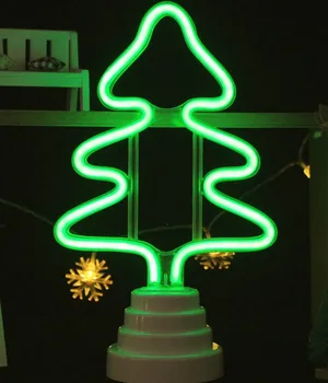 

TONGER Christmas Tree Table/Wall LED Neon Light Neon Signs LED Neon Light Sign