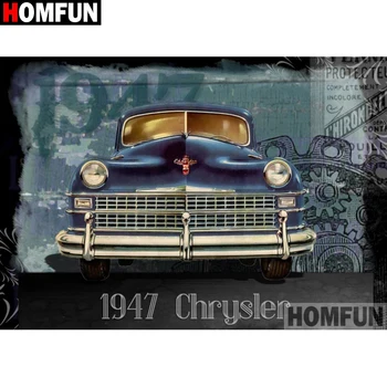 

HOMFUN Full Square/Round Drill 5D DIY Diamond Painting "Antique car" Embroidery Cross Stitch 5D Home Decor A15719
