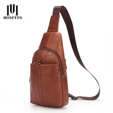 Высококачественная натуральная провощенная Промасленная кожа, винтажная сумка на грудь из воловьей кожи, сумка на одно плечо, Повседневная сумка для мобильного телефона, сумка через плечо для мужчин