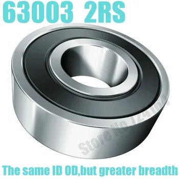 

10PCS Free Shipping Excavator bearing 63003 2RS 63003-2RS 17X35X14mm 17*35*14mm Double Shielded Deep Ball Bearings Large breadth