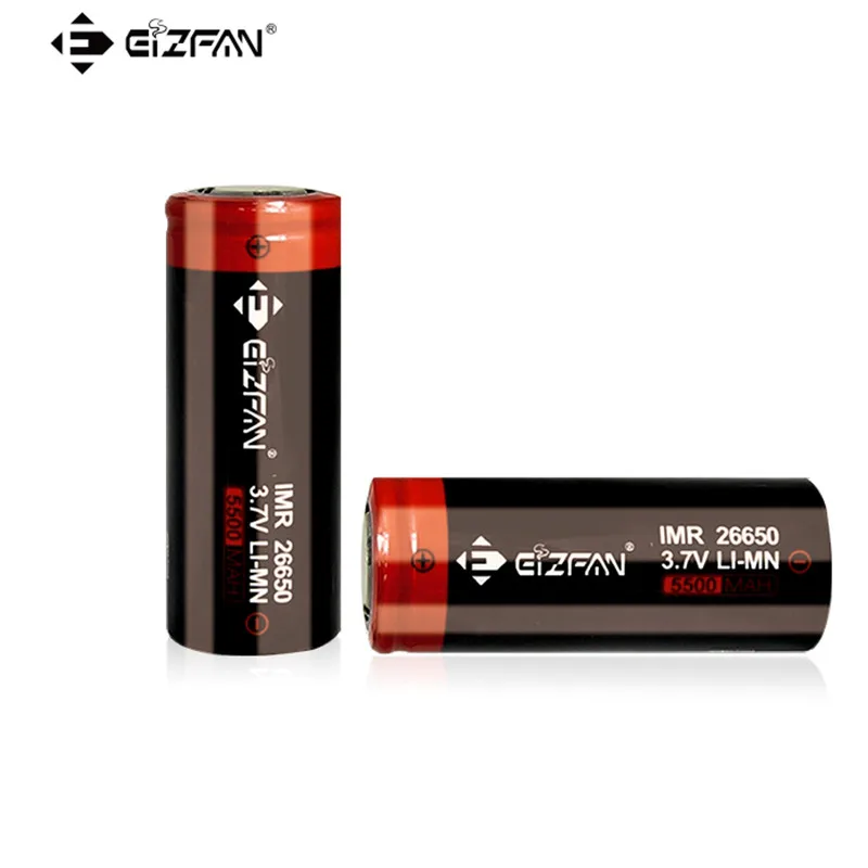 

26650 Battery 5500mAh 60A Li-ion 3.7V Rechargeable Battery 26650 for 26650 Mech Box Mod Vaporizer Kit High Power Flashlight E10