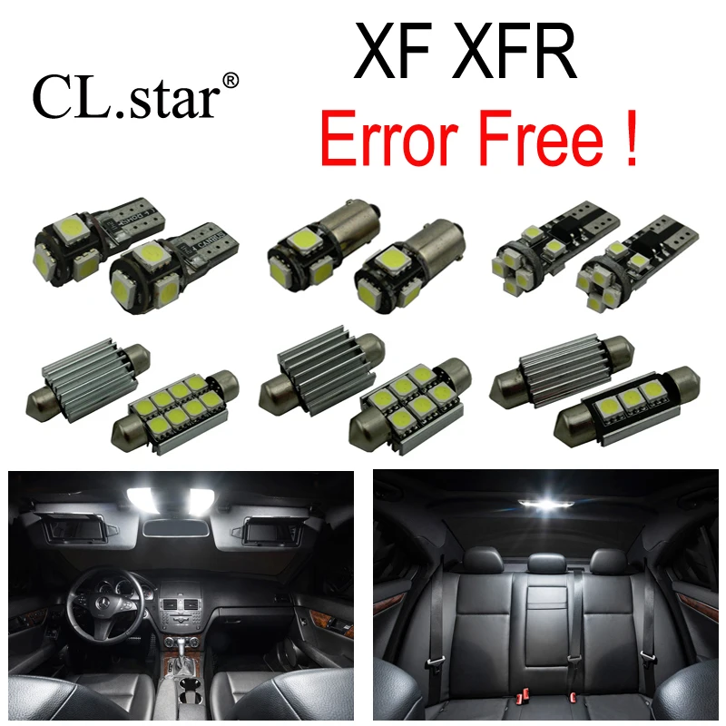 Комплект светодиодных лампочек для чтения Jaguar XFR (2008 2015) 18 шт.|led interior|canbus error freeerror