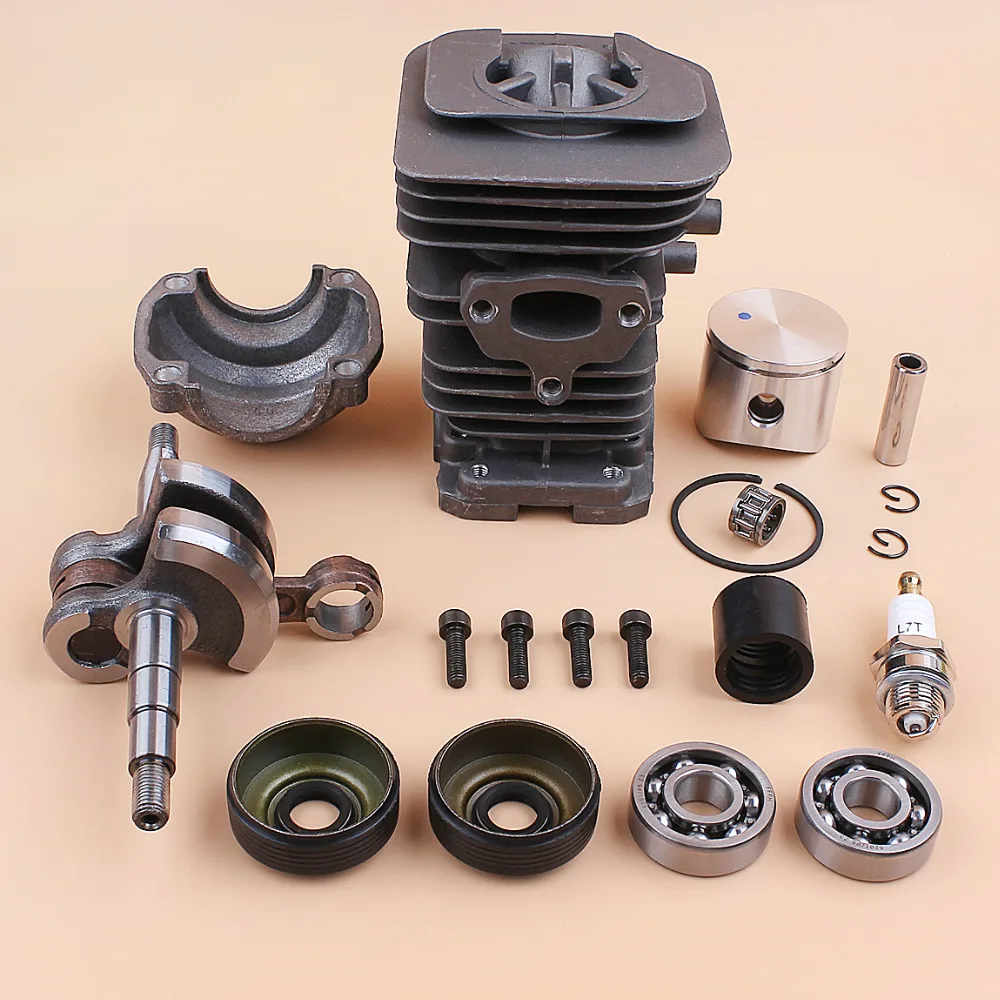 US $34.31 40mm Piston Cylinder Crankshaft Crank Bearing Oil Seal Engine Kit For Husqvarna 136 137 141 142 Gas Chainsaw Spares 530069941
