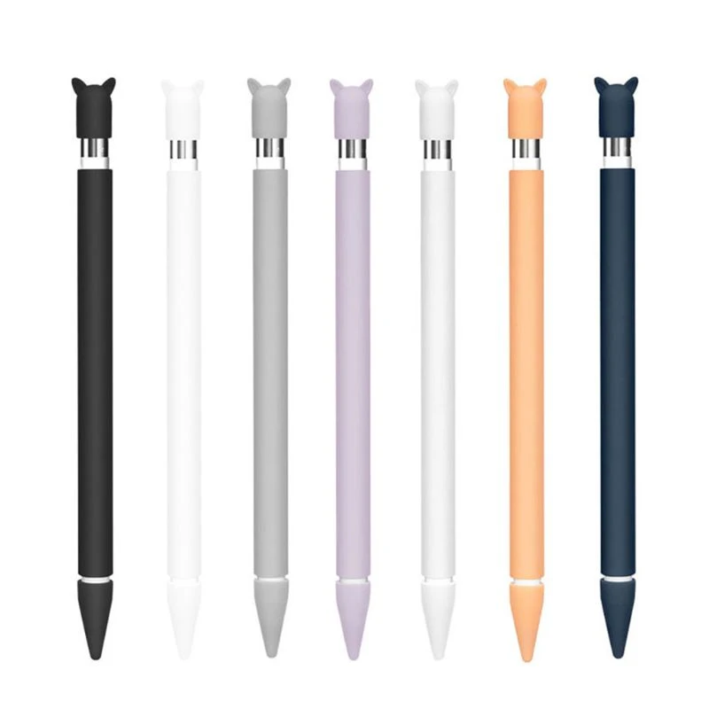 シリコン滑り止めケース かわいい猫の耳 保護キャップ Apple Ipad Pencil 1st用の保護ケース Tablet Touch Pens Aliexpress