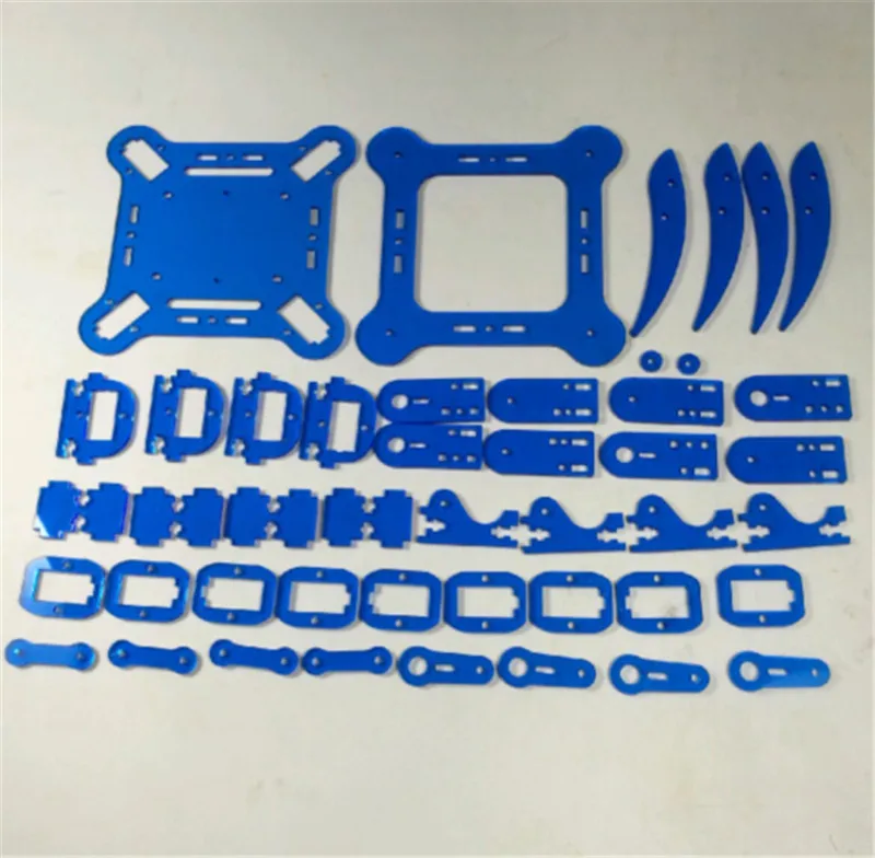 DIY mePed V2 четвероногий робот набор акриловых пластин 3 мм синий цвет акриловый лист