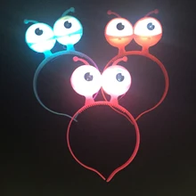 15 шт./партия, светодиодная повязка для волос, безопасная пластиковая разноцветная Милая забавная игрушка, подарок для мальчика девочки, сюрприз, товары для Хэллоуина