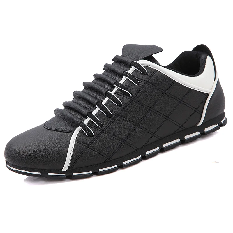 

2019 men Solid color lac-up flats male breathable non-slip tide casual shoes 8686