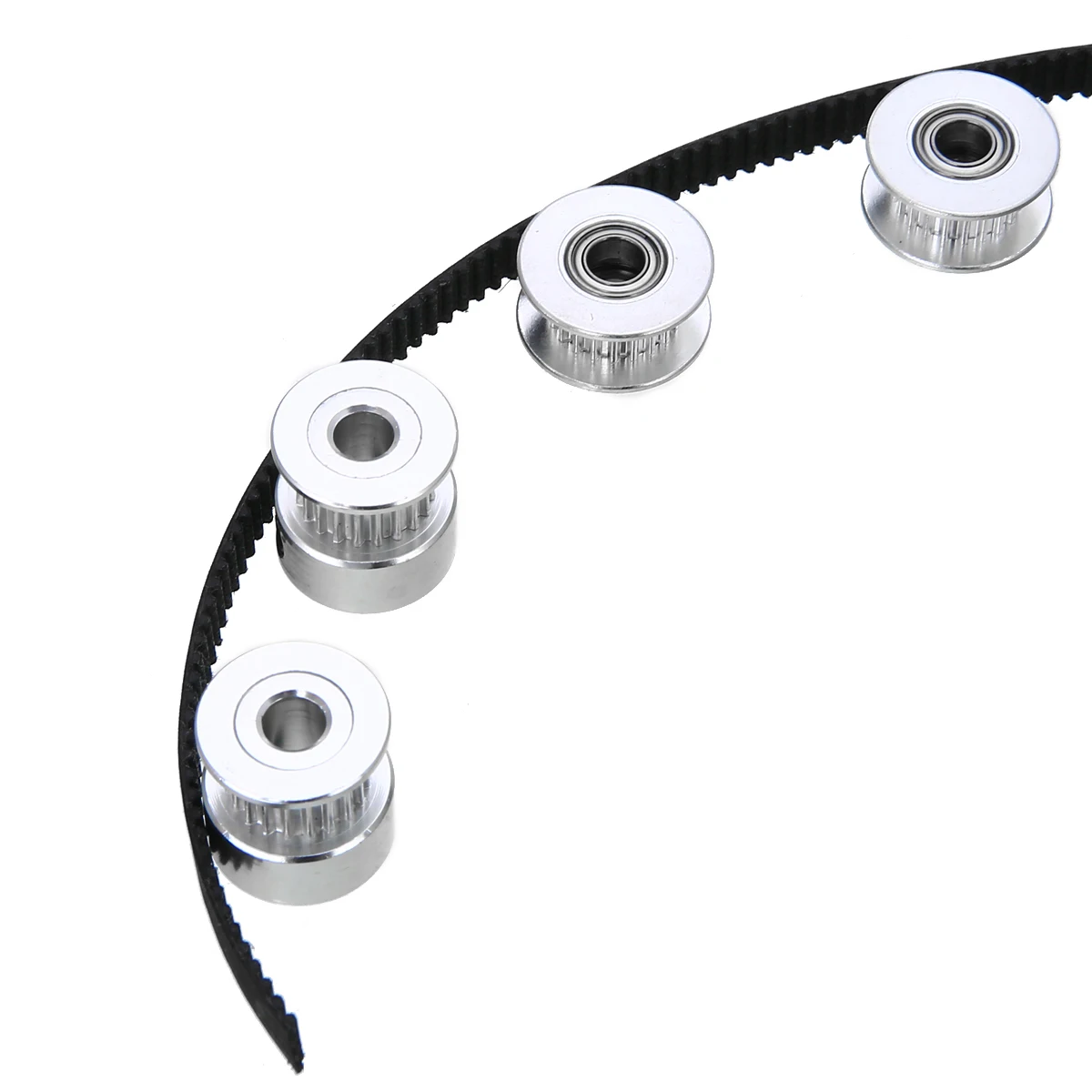2pcs 20T GT2 Pulley + 2.5m Timing Belt + 2pcs Idler + 4pcs Tensioner with Wrench For 3D Printer