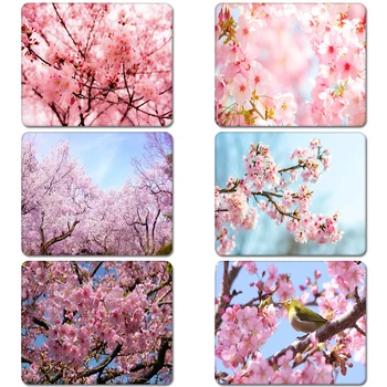 

Spring Cherry Blossoms Nature Rubber Table Mouse Pad Laptop Computer Enclosure Mousepad Mat