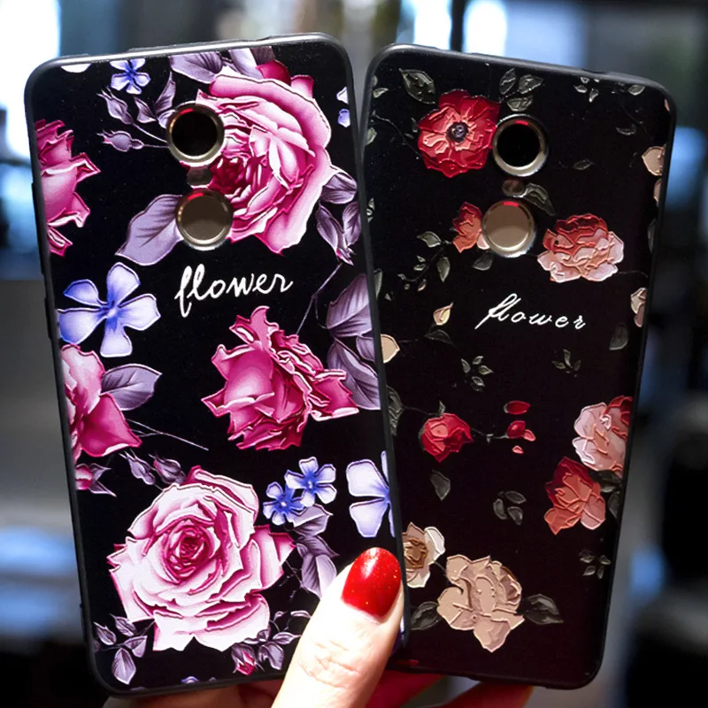 

New Rose Flowers 3D Relief TPU Case Xiaomi Redmi 5 Plus 5A Note 5 Note 5A Redmi Note 4 4X 4 Pro Silicone Soft Cover Redmi 6 Pro