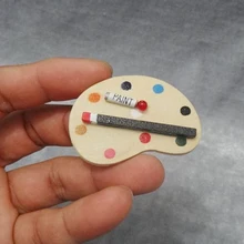 1:12 Кукольный дом Миниатюрный станковая живопись набор инструментов пигментная кисть кукольный домик мебельные аксессуары 3 шт./партия