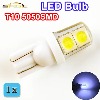 

flytop Auto LED Bulb T10 5050SMD Silicone Shell 4 Chips Cold White Color W5W 12V Car Side Clearance Plate Lamp