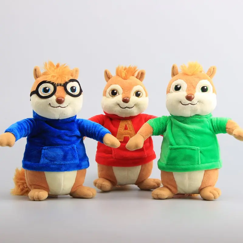 Film jouets Alvin et les Chipmunks poupées en peluche mignon Chipmunks jouets en peluche enfants cadeau 9 \