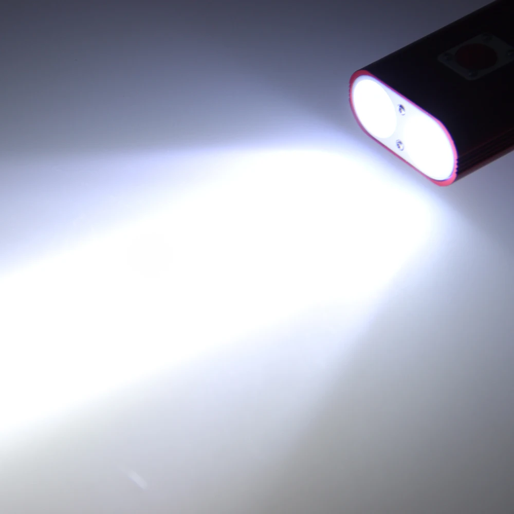 Cheap Aluminum 2x XM-L T6 LED Light Front Bike Headlight 7 ModesCycling Lamps+2x Rechargeable 3.7v 18650 2400mah Battery+Charger 28