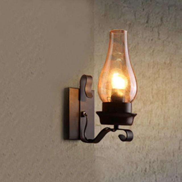 Retro Lantern Style Wall Lamp Creative Home Furnishing Sconce Retro Lantern Style Wall Lamp Creative Home Furnishing Sconce Modern Lamps Gl Light Fixture
