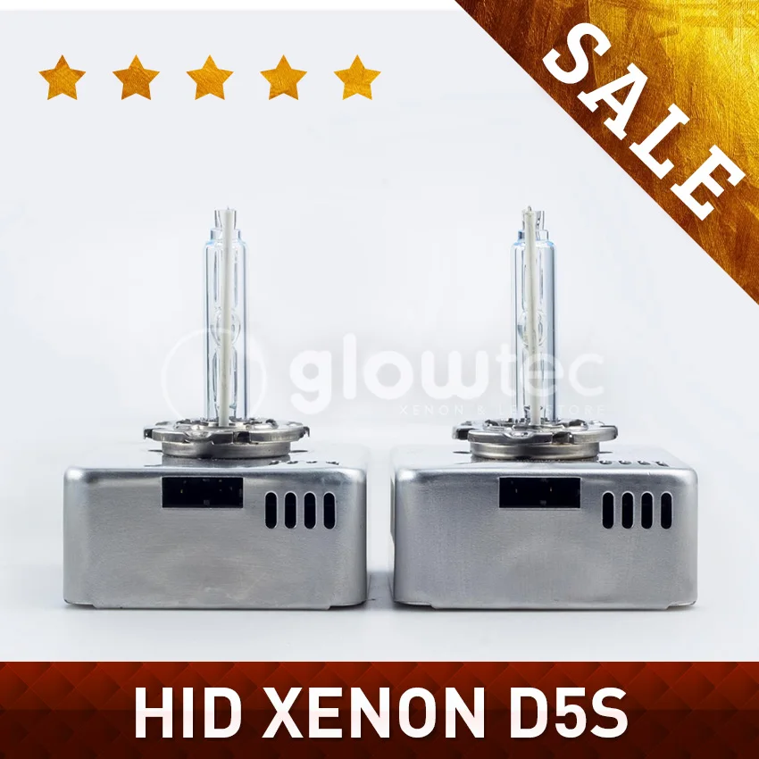 

High bright 3651lm XENON D5S bulb Genuine D5S 5500K 35W 12V Xenon HID Bulb Headlight 3F19 Lamp Replacement GLOWTEC