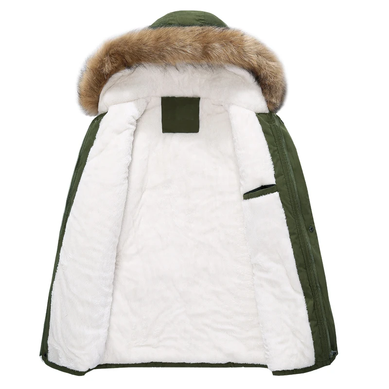 Buy Winter Parka Men Coats 2018 Thick Warm Jacket Men Cotton Hooded Outwear Warm Coat Top Plus Velvet Couple Cotton Parka Coat