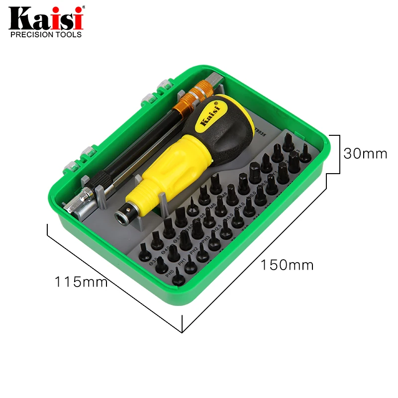Kaisi 34 in 1 Precision Screwdriver Set Disassemble For Computer Tool Kit Tablets Phone Mini Electronic Hand Tools sets Kaisi 34 in 1 Precision Screwdriver Set Disassemble For Computer Tool Kit Tablets Phone Mini Electronic Hand Tools sets