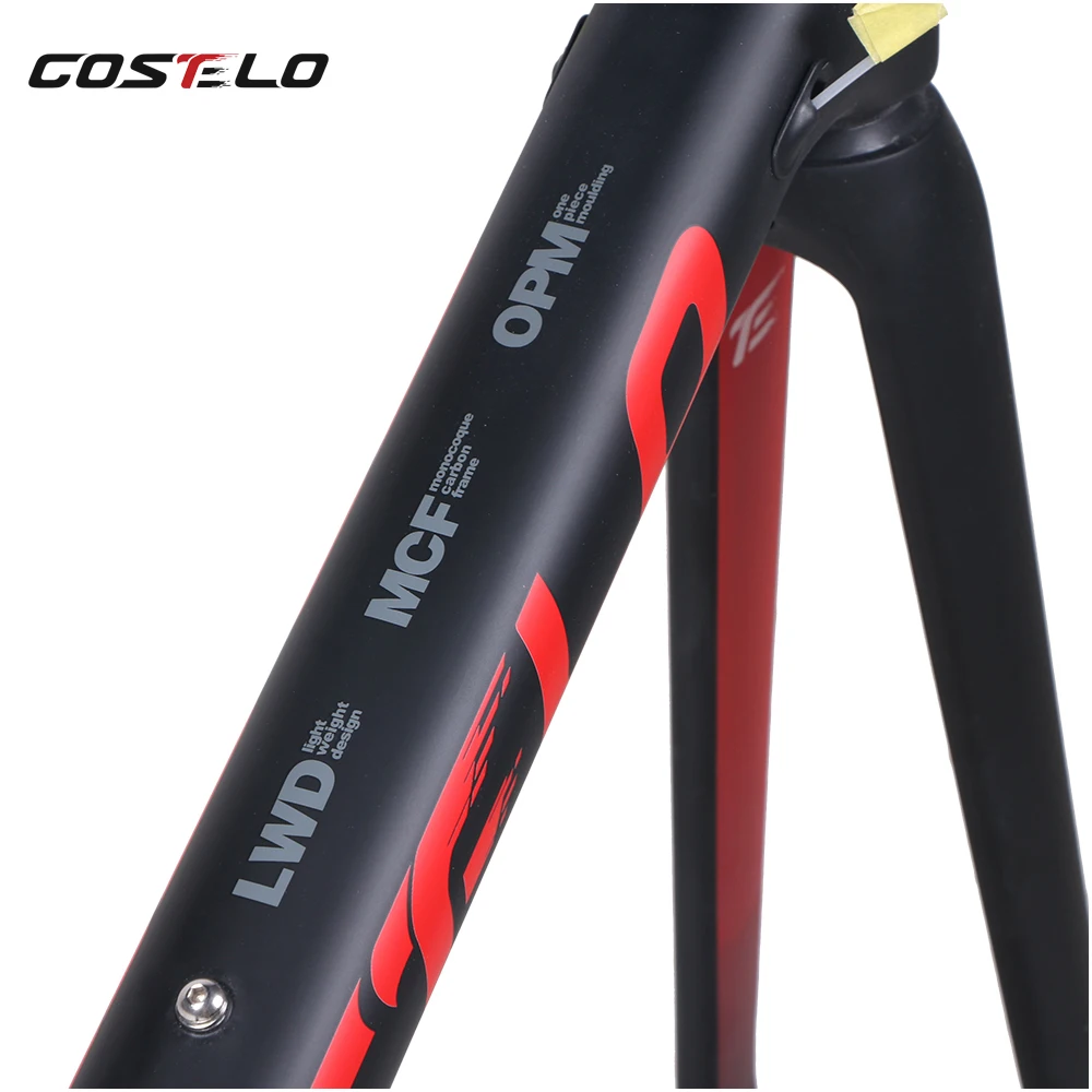 Flash Deal 2019 disc Costelo Speedmachine1.0 carbon road bike frame cycling frame Costelo bicycle bicicleta frameset seatpost fork headset 13