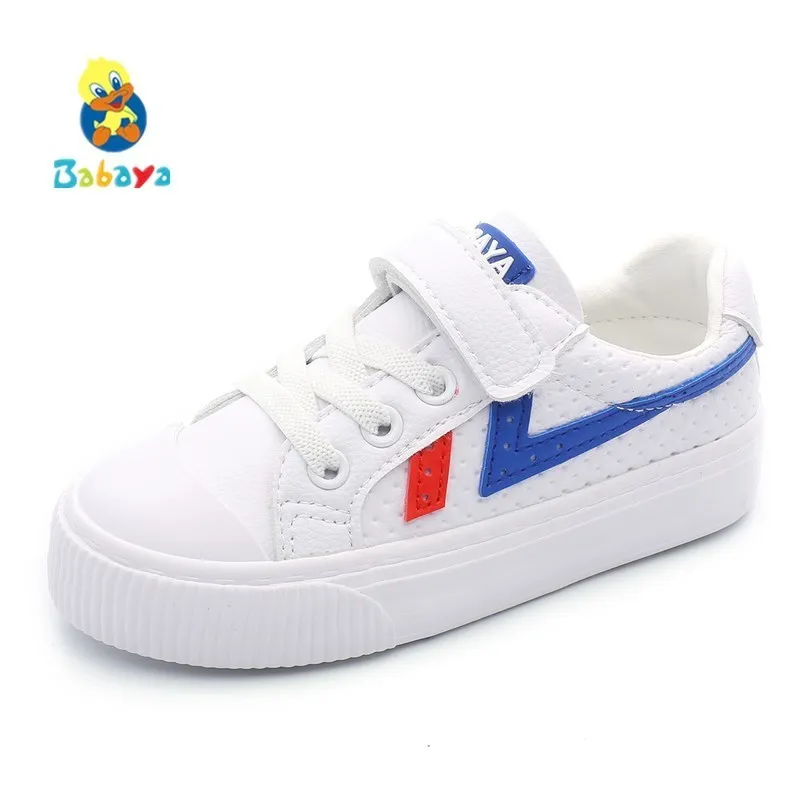 

High Quality Children Shoes For Girl Sneakers Boys Shoes PU Leather 2018 Autumn New Fashion Kids Casual Shoes