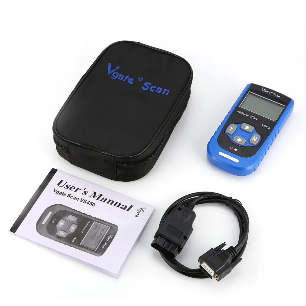 

Vgate VS450 For VW For Volkswagen OBDII OBD 2 Code Reader Diagnostic Tool Reset Airbag ABS CAN Scanner Auto Code Reader