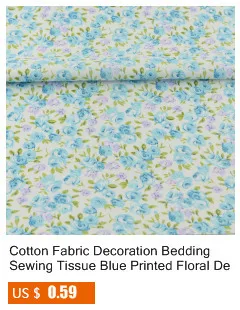 Booksew 50x50CM 9 Pieces "Fresh Yellow Floral" Cotton Fabric Fat Quarters Quilting Scrapbooking Patchwork Fabric Tilda cloth