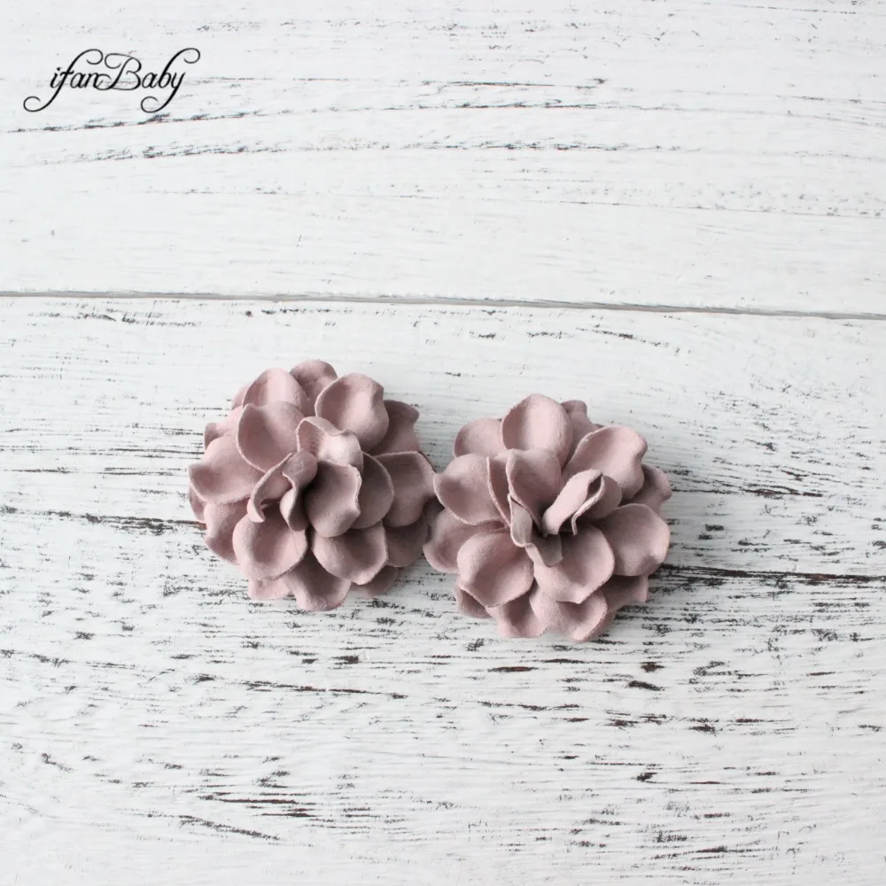 Synthetic Leather flower hair flower (6)