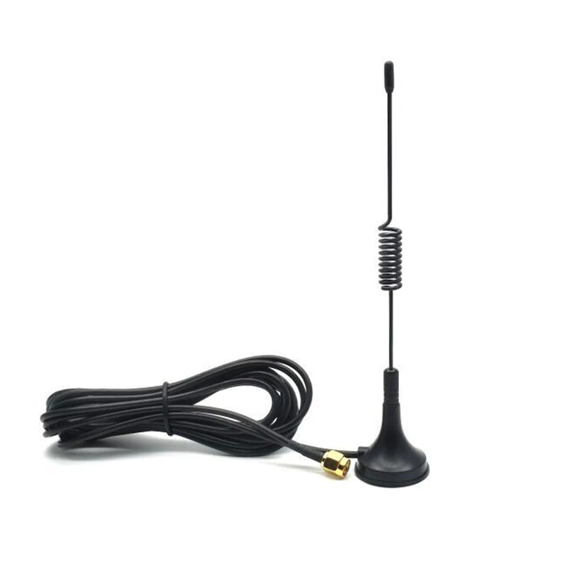 315Mhz Small Suction Cup Omnidirectional 7Dbi High Gain Sma Male 3M Cable Antenna Wireless Receiving Module | Электроника