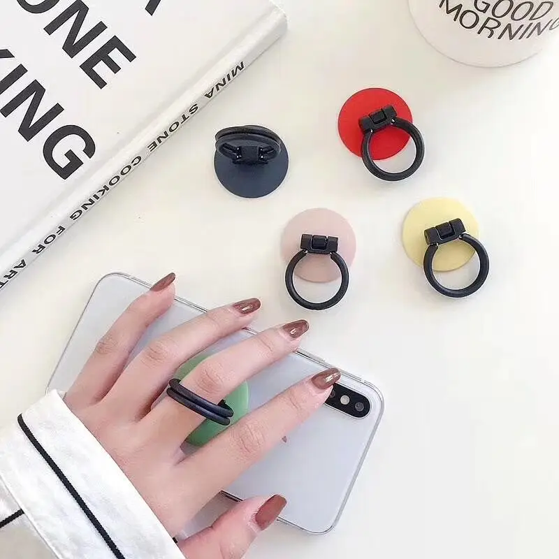 

Finger Ring Smartphone Car Bracket Navigate Air Outlet Double Ring Mobile Phone Holder Stand For iPhone Huawei All Phone