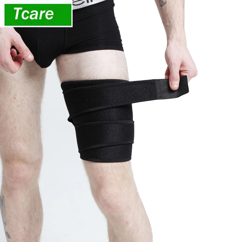 

1Pcs Thigh Brace Hamstring Wrap Compression Sleeve Trimmer Support for Pulled Hamstring Muscle Sprains Strains Quadriceps Workou