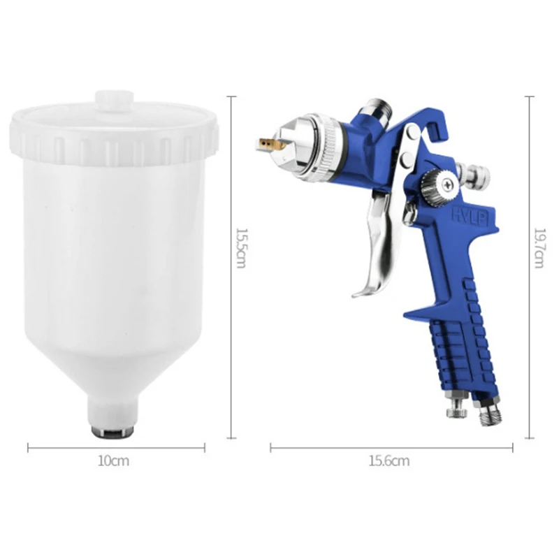 1,4 мм Профессиональный Hvlp аэрозольный инструмент распылитель краски 600 мл гравитационный кормовой Аэрограф Комплект для автомобильной мебели инструмент для распыления краски
