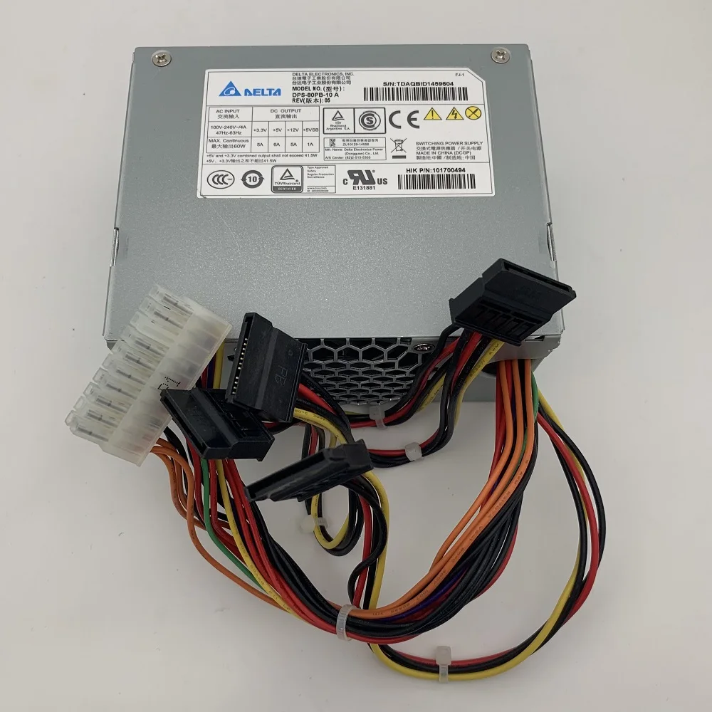 Adaptador de corriente DPS-80PB-10A para Hik 4 SATA HDD NVR