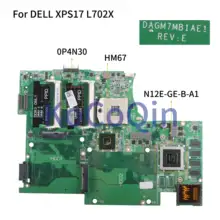 KoCoQin материнская плата для ноутбука DELL XPS 17R L702X материнская плата CN-0P4N30 0P4N30 DAGM7MB1AE1 N12E-GE-B-A1 оперативная память 1 г HM67