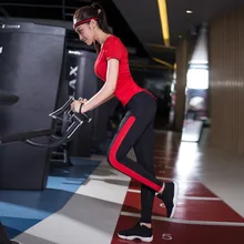 Summer Women Skintight Fitness Suits Quick Dry Elastic Sportswear Sets Yoga Dancing Running Girls Three-piece Gym Suits M-XXL