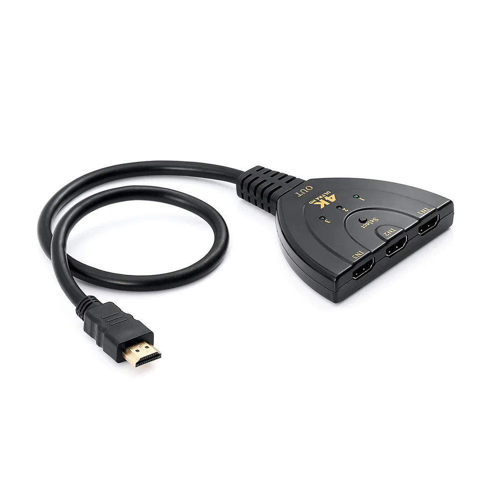 

HDMI Splitter Cable 3 Port HDMI Switch Switcher 4K*2K 2160P Multi Switcher for XBOX HDTV PS3 PS4 Smart Android Adapter