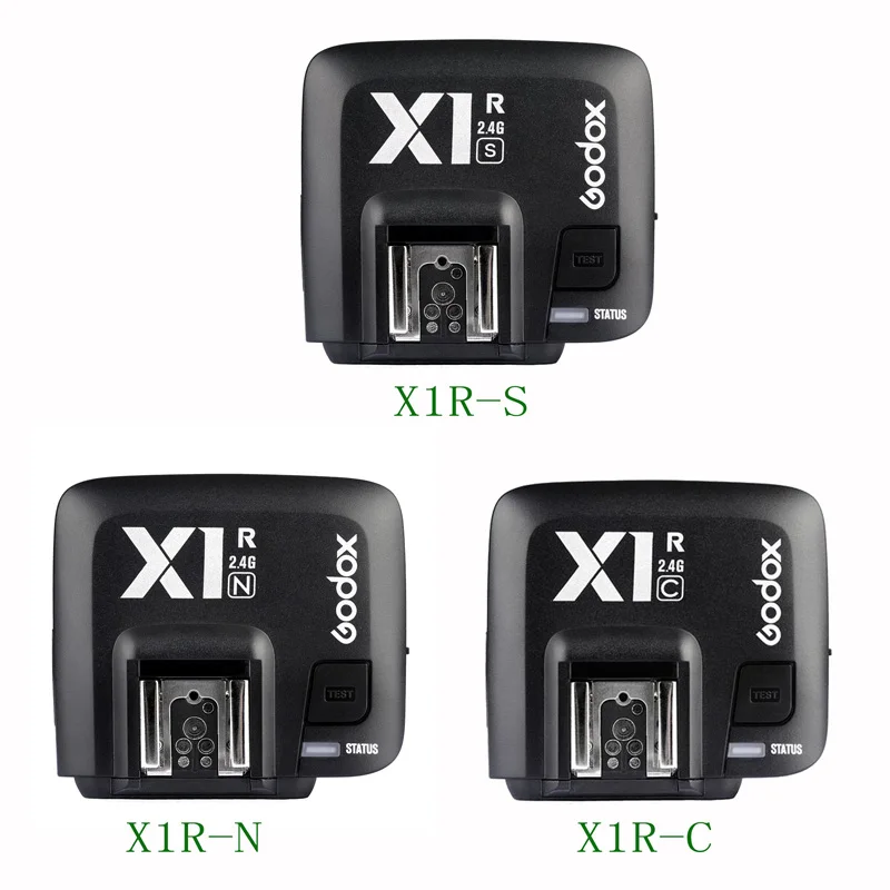 Godox X1R-C/X1R-N/X1R-S ttl 2,4G беспроводной приемник вспышки для X1T-C/N/S Xpro-C/N/S триггер Canon/Nikon/sony Dslr Speedlite