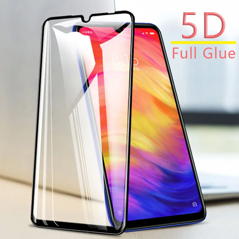 

protective glass redmi note 7 pro tempered glass on ksiomi for xiaomi redmi7 not note7 7pro glas screen protector full glue 5d
