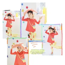 Girls Spring Casual Clothes Set Children Long Sleeve Cartoon T-Shirt + Pants Sport Suits 2016 Girl Clothing Sets For Kids