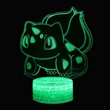 Myrtle frog seeds тема 3D лампа светодиодный ночник 7 цветов Изменение сенсорного настроения лампа Рождественский подарок Прямая