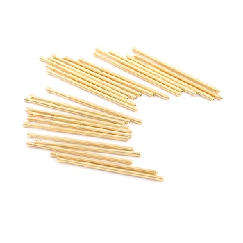 

100PCS PA100-Q2 Spring Voltage Test Probe Tip Spring Phosphor Bronze Tube Gold Plated For Testing Circuit Board Instruments