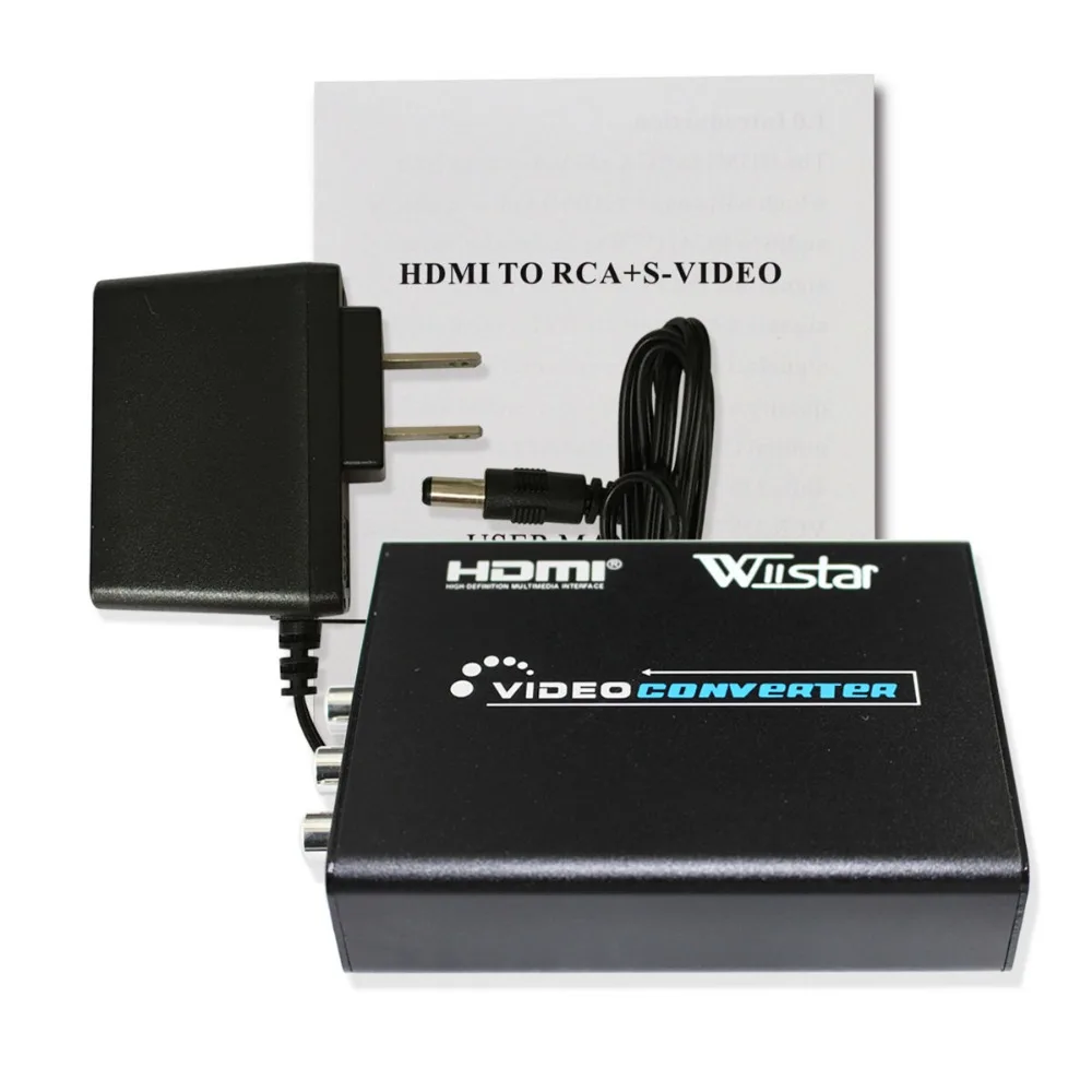 Mini wiistar hdmi2av conversor hdmi para 3rca